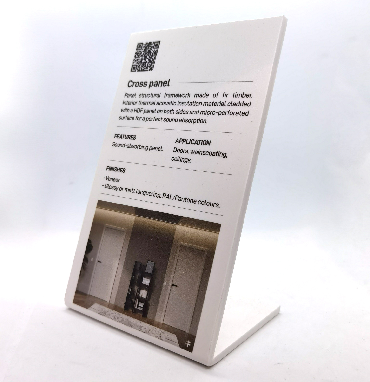 Plaque commémorative en forex blanc de 5 mm – Image 1