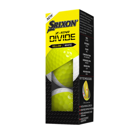 srixon z star divide blanches et jaunes